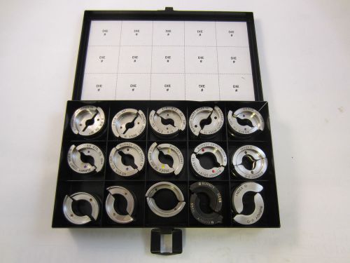 Burndy y35 set of 15 crimping stainless u dies for  hydraulic crimper for sale