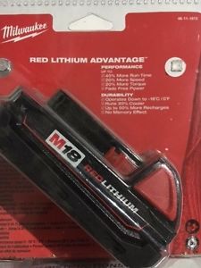 MILWAUKEE M18 RED LITHIUM BATTERY NEW 48-11-1815