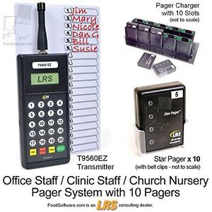 Long Range Systems Staff Paging Kit 10 Pagers