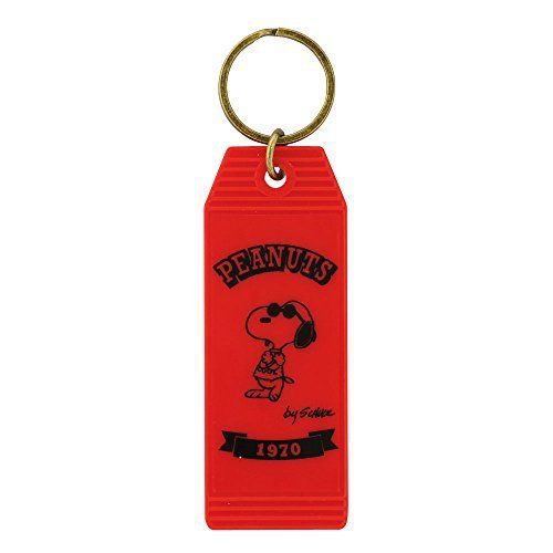 S8342229 Sunstar key tag peanut Amerikanteisuto Red Snoopy vintage over S83