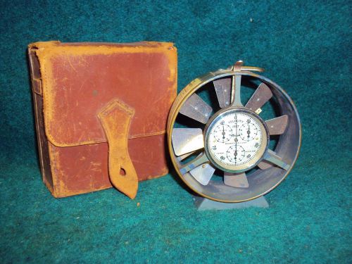 Vintage Tycos Anemometers Air Velocity Wind Meter w/ Leather Case