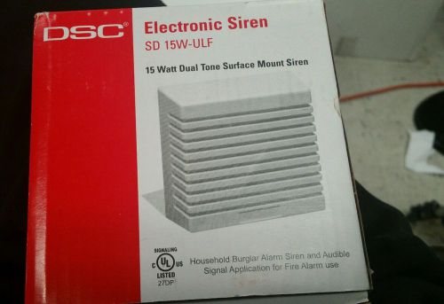 DSC SD 15W-ULF 15 Watt Dual Tone Surface Mount Household Burglar Alarm Siren