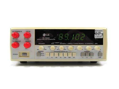 LG EZ Digital FG-7002C 2MHz Sweep / Function / Pulse Generator Frequency Counter