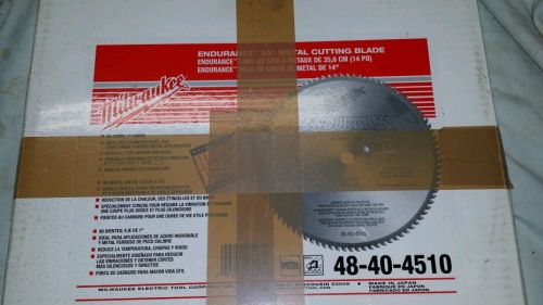 Millwaukee 14 inch metal cutting blade