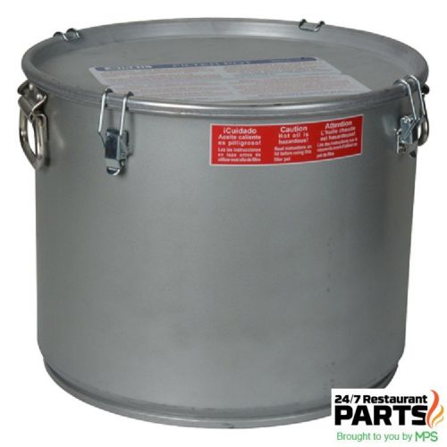 Pot,oil filter(35 lbs, w/ lid) for sale