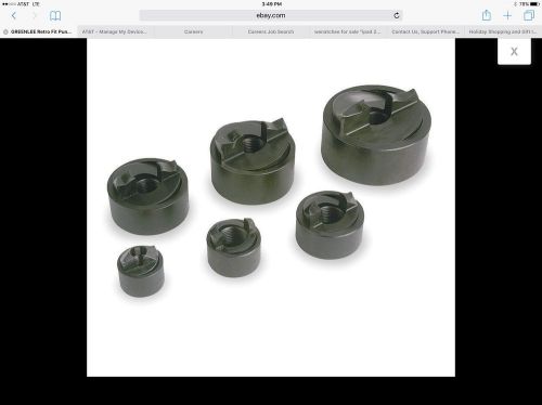 GREENLEE  Retrofit Knockout Punch&amp;Die Set, Self-Centering, 1/2&#034;-2&#034;, 10ga Steel