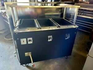 Vollrath T39707  Portable  (3) Well Hot Food Station Deluxe