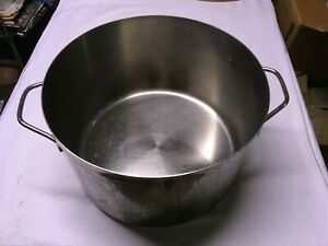 Large Heavy Stainless Steel Professional Pot 24 Quart, 2 handles, All-Clad Style