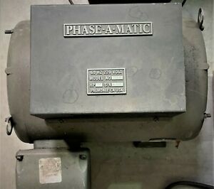 PHASE-A-MATIC 30 HP ROTARY PHASE CONVERTER AND VOLTAGE STABILIZER