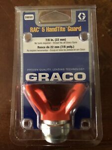 Graco Org RAC 5 Guard Paint GUN Tip holder 243161 7/8&#034; threads SHIPSFAST