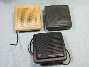 LOT OF 3 MOTOROLA GE EXTERNAL SPEAKER FOR HAM MOBILE UHF VHF 800 RADIO SCANNER