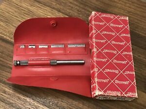 Vtg Starrett Co No S423Z Steel Rules Small Stick Scale Set Gauge in Original Box