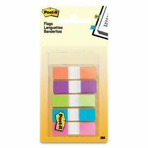 Post-it Flags Page Flags in Portable Dispenser, 5 Colors, 100 Flags (MMM6835CB2)