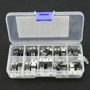 DollaTek 50PCS 10Value LM317T-L7824 Voltage Regulator Transistor Assortment