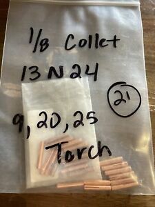 Profax 13N24 1/8 Tig Collets for 9, 20, 25 Torches
