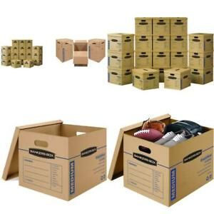 Bankers Box Smoothmove Classic Moving Boxes, Tape-Free Assembly, Easy Carry Hand
