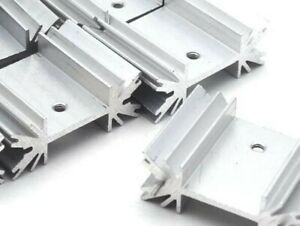 Durable 5x TO220 Power IC Aluminum Heat Sink Heatsink Silver Tone 25*34*12mm