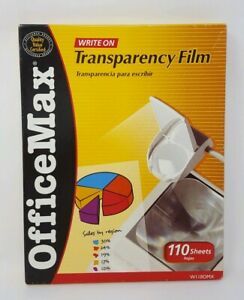 Office Max Write On Transparency Film 8.5 X 11 WII0OMX 90+ Sheets