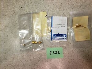 Lot of (3) Selectro 50-307-3188 UG-1465/U SMC to Coax Straight Plug - Gold! New!