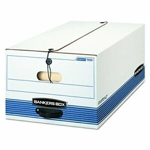 Bankers Box STOR/FILE Medium-Duty Storage Boxes FastFold String and Button Le...
