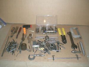 Machinist &amp; tool mixed grab bag box lot Micrometer End mills  more Lot 11