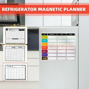 Magnetic Whiteboard Monthly Weekly Planner Calendar Schedule For Refrigerator