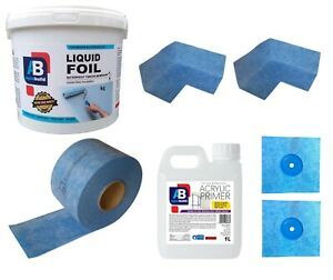 1.5 m Waterproof Tanking Set Aqua Build Shower Liquid Foil Membrane Seal Kit1