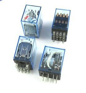 NEW LOT OF 4  OMRON   MY4N-J   24VAC COIL, 5A  RELAY