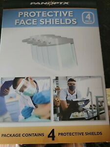 Protective Face Shields 4 Pack Panoptx. Double Sided w/ANTI-FOG Coatings.