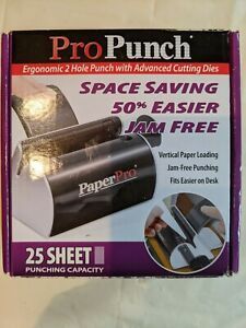 NEW Paper Pro Punch Ergonomic 2 Hole Punch 25 Sheets