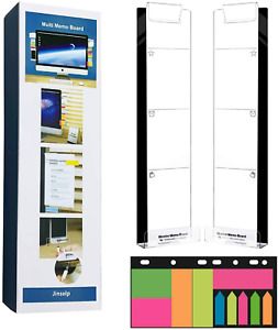 La Muna Monitor Memo Board | Acrylic Desk Organizer with Phone Holder | 2 Monito