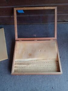 Wood Glass Display Case - 24 x 18 X 3&#034; Overall