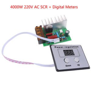 4000W 220V AC SCR Voltage Regulator Motor Speed Temperature Controller IH