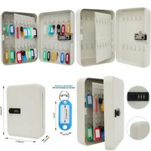 48 Keys Security Storage Safe Cabinet Lock Box Wall Mount Holder Organizer Rack-