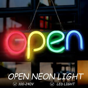 16&#039;&#039; OPEN Neon Sign LED Tube Handmade Visual Artwork Bar Club Wall Decor  C3