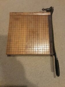 VINTAGE BURKE &amp; JAMES 11&#034; PAPER CUTTER REXO No 3  GUILLOTINE TRIMMER