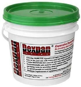 Dexpan Expansive Demolition Grout 11 Lb. Bucket For Rock Breaking, Concrete Cutt