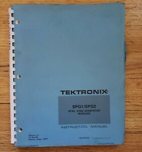 Tektronix SPG1/SPG2 NTSC Sync Generator Modules Manual