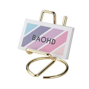Business Card Holder for Desk, Cute Metal Business Card Display Holder Stand,