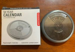 Kikkerland 50 Year Calendar Paperweight 2016-2065