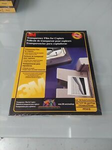 3M Transparency Film for Copiers, PP2410, New, Factory Sealed, 100 Sheets