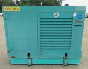 50 kw Cummins / Onan Diesel Generator / Genset - 3.9L Engine - 301 Hours