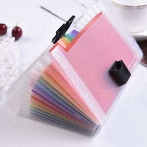 A6 Office Home School Expanding File 13ckets Folder Organiser Document L1E8