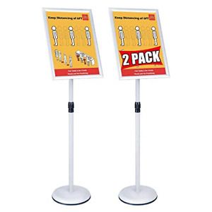Poster Office Sign Stands Holder, Adjustable Floor Sign Stand for Shopping Guide
