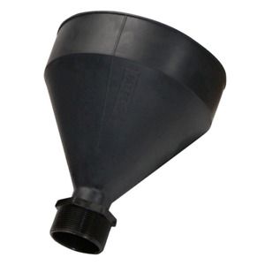 3 Qt Barrel Drum Funnel Polyethylene W/ 2 Inch Threaded Bung Opening  Black New