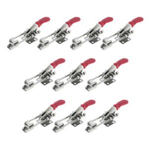 10 Sets Latch Catch Type Toggle Clasp Clamps Metal Lock Hasp 110x28x65mm