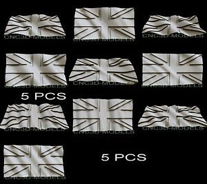 3D Model STL for CNC Router Carving Artcam Aspire Great Britain Flag Pano D273
