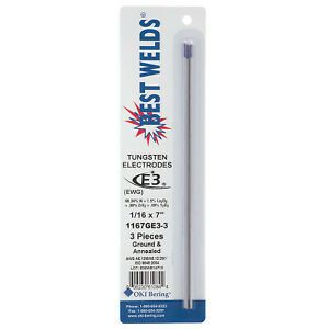 1/16X7X3PK GROUND E3 ELECTRODE 1167E33  - 1 Each