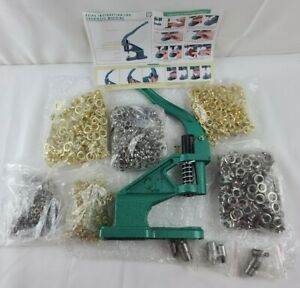 Hand Snap Press Grommet Machine 3 Die #0#2#4 Grommets Eyelets Rivets NEW