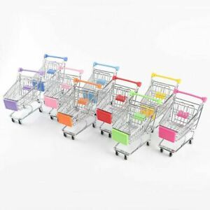 Mini Shopping Cart Safe Trolley Toy Classic Kids Supermarket Pretend Role Play